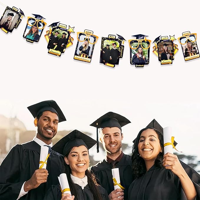 pinkblume Graduation Party Decorations Black and Gold Grad Photo