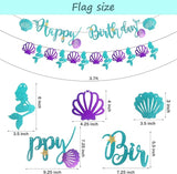 Mermaid Birthday Decorations Little Mermaid Party Supplies with Pink
