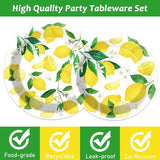96 Pcs Lemon Party Yellow Lemons Summer Party Decoration For
