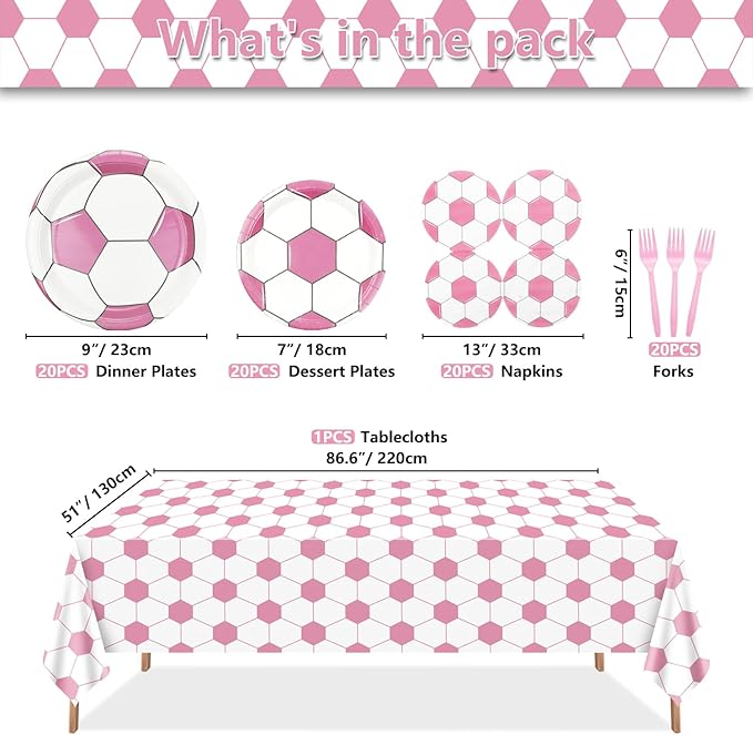 Soccer Party Decorations 81 Pcs Party Supplies Including Soccer