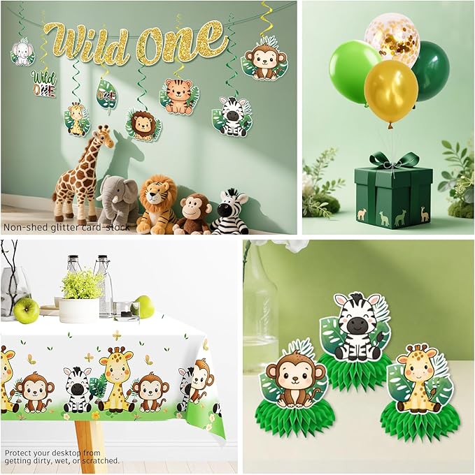 Xynic 211 Pcs Wild One Birthday Decorations Wild One 1st Birthday