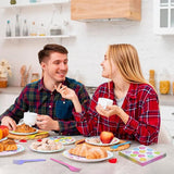 100 Pcs Valentine's Day Tableware Party Supplies Disposable