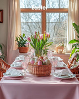 Pureegg Plastic Table Cloth Disposable 10 Pack, 54 x 108 Inch Table #4