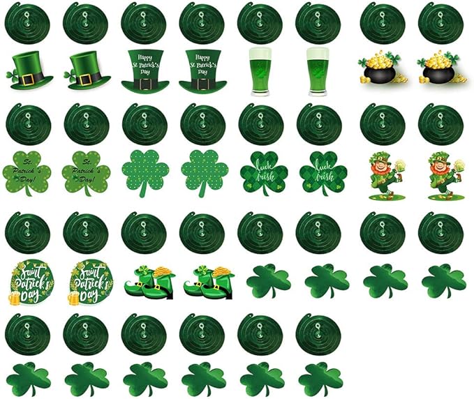 St Patrick's Day Party Decorations 30 Pcs Irish Shamrock St