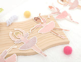 Ballet Girls Birthday Decorations - Ballerina Party Garland,Pink