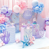 Pink Blue Balloon Arch Kit with Macaron Purple, Blue & Purple Party