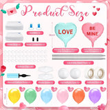 2 Set Valentines Day Balloon Column Stand Kit with 2 Candy Pastel