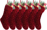 Christmas Stockings Bulk, 20 Inch Burgundy Knit Stockings Christmas