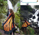 Halloween Butterfly Wings Costume for Womens Moth Wings Butterfly