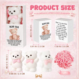Wettarn 24 Sets Bear with Pink Bow Gifts Cute Stress Balls with Bear