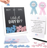Gender Reveal Voting Board Game Wooden Frame Keepsake Baby Reveal