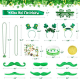 180Pcs St Patrick's Day Accessories Party Favor Set Tattoo Stickers