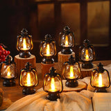 Ferraycle 12 Pcs Mini Lantern Decor 4 Inch Western Lantern Table