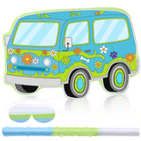Threan Dog Theme Party Decorations Cartoon Car Piñata Hippie Groovy
