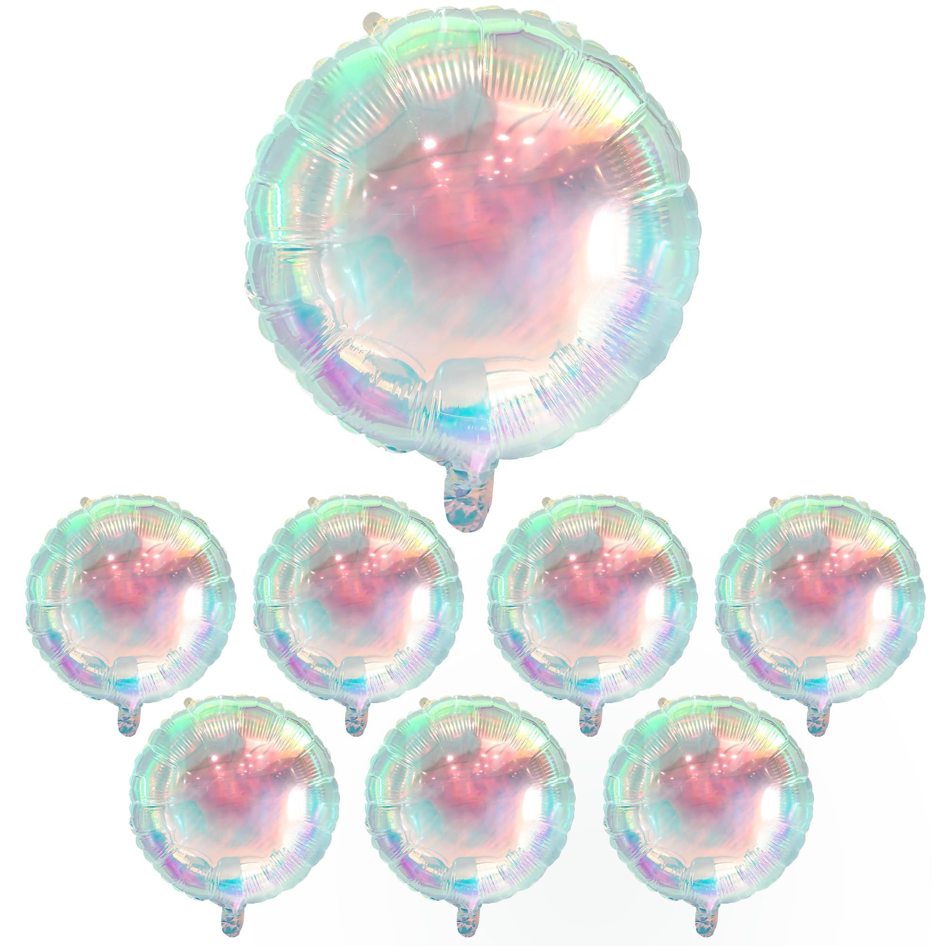 KatchOn, Transparent Iridescent Balloons - Big 19 Inch, Pack of 8 |