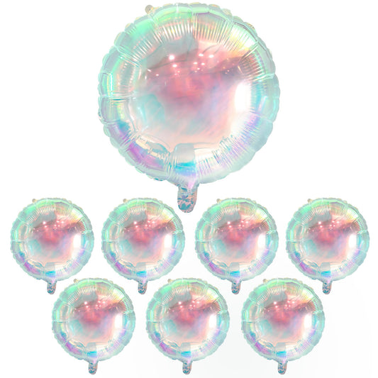 KatchOn, Transparent Iridescent Balloons - Big 19 Inch, Pack of 8 |
