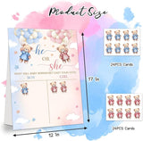 LNOKRIM Gender Reveal Party Games, Teddy Theme Baby Gender Reveal