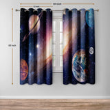 Jekeno Galaxy Planet Blackout Curtains Outer Space Universe Nebula