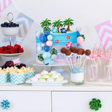 Leinuosen 72 Pcs Cartoon Cake Topper Hawaiian Birthday Cake