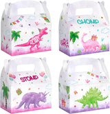 WERNNSAI 12 Pack Dinosaur Party Boxes - Girl Dinosaur Party