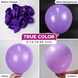 Bezente Purple Giant Balloons 36 Inch - 8 Pack Jumbo Purple Balloons