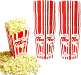 30 Movie Night Popcorn Paper Boxes Buckets 7.75 Inches Tall Large
