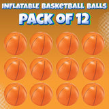 Inflatable Basketballs Pack of 12 16 inch Beach Balls for Pool Beach