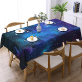 Space Galaxy Stars Rectangle Tablecloths Outer Space Table