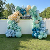 163Pcs Under The Sea Balloon Garland Arch Kit Ocean Theme Party