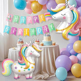 Unicorn Birthday Decorations for Girls Pastel Balloon Arch Kit Huge