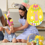 Hooqict Easter Egg Pinata Bunny Pinata with Blindfold and Bat Stick