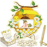 63 Pcs Bee Baby Shower Guest Book Alternatives Set Baby Shower