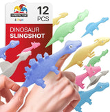 X-Protector Rubber Dinosaur Slingshot - 12 PCS Pack - Flying Finger