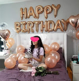 Rose Gold Birthday Balloons Party Decorations Set 38 Pack Party