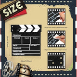 2 Pcs Movie Night Supplies Movie Theater Decor Film Clapper Board