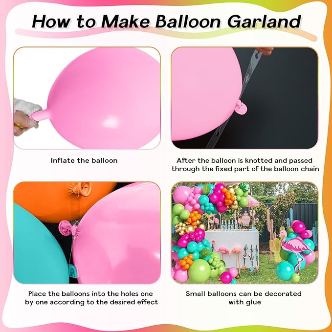 138pcs Flamingo Tropical Luau Balloons Arch Garland Kit Olive Green