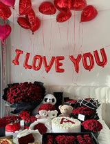 Red I Love You Balloons for Him/Her Valentines Day Balloon with Red