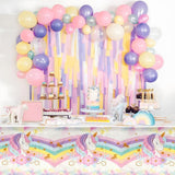 3PCS Unicorns Tablecloths for Birthday Decoration Unicorn Party
