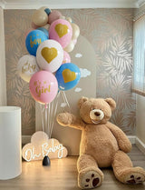 Gender Reveal Balloons - Pink and Blue Balloons 12 Inch Boy or Girl