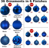 Royal Blue Christmas Ornaments - Christmas Tree Decorations