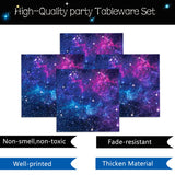 Space Galaxy Party Supplies Tableware Set Outer Space Theme Birthday