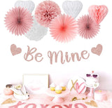 Blush Light Pink Valentines Day Galentines Party Decorations 22pcs