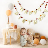 Boho Felt Happy Birthday Banner Bohemian Birthday Party