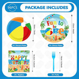 96Pcs Beach Ball Party Supplies Summer Beach Ball 1st Birthday