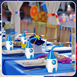Space Cups Bulk Plastic Rocket Shape Cups 4.3 x 3.2 inch 12pk