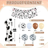 1st Birthday Decorations for Boys, 40 Inch Cow Number 1 Balloon, 18