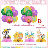 Easter Party Decorations Set Happy Easter Banner Bunny Egg Hanging