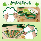 62pcs St Patricks Day Accessories Headbands Necklace Shamrock Beads