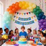 Muted Rainbow Balloons Assorted Colors, 12Inch Dusty Pastel Orange