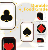60Pcs Poker Party Paper Plates 10 x 6.5 Poker Disposable Paper